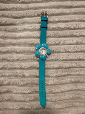 Suzanne Somers Turquoise Flower Watch